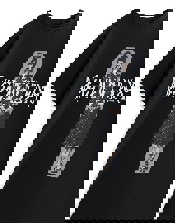 Wednesday Girls Black Polka Dot Short Sleeved T-Shirt