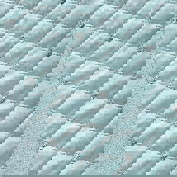 Catherine Lansfield Sequin Cluster Bedspread Duck Egg