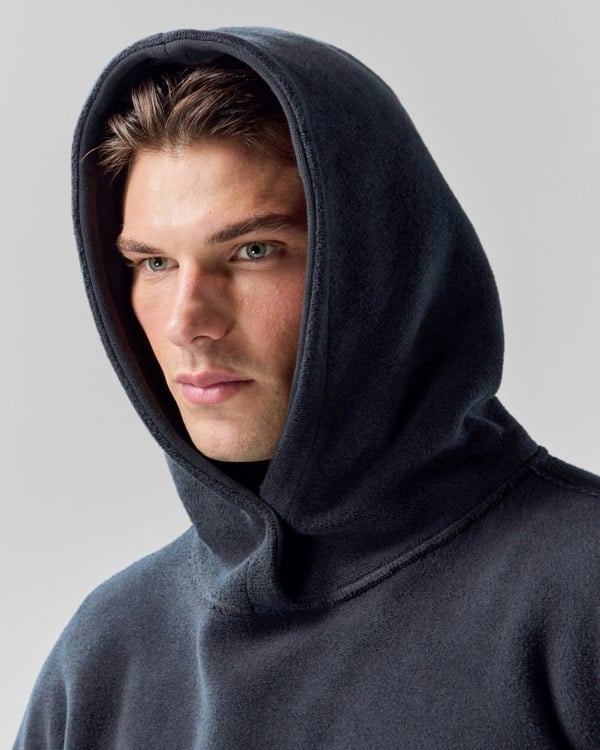 Frolickers Reversible Hoodie - Black / Moleskin