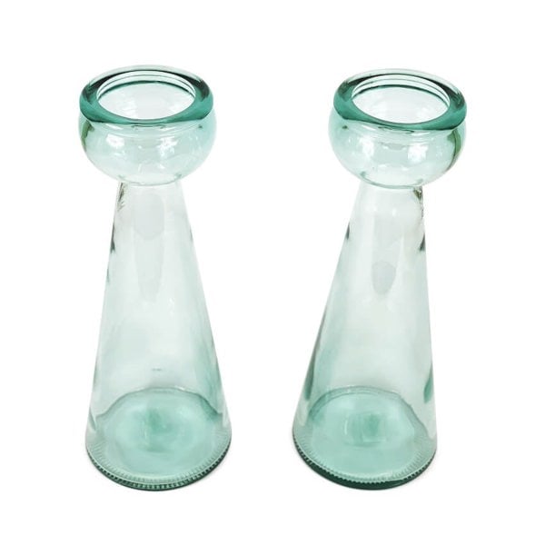 Glass Candle Holders - Clear
