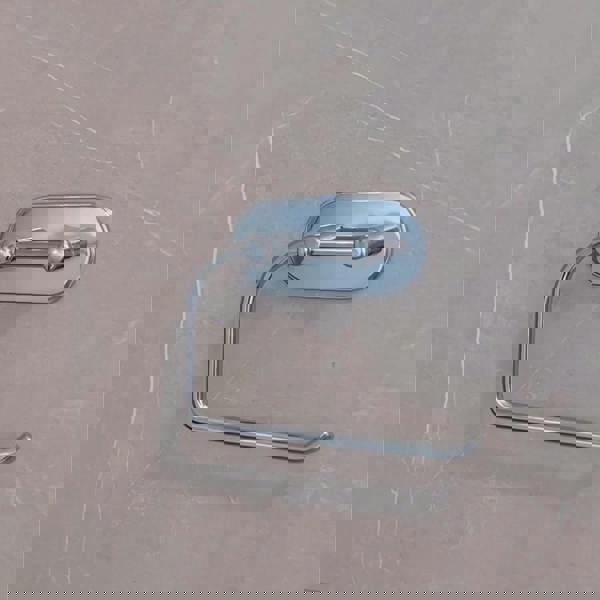 BESLAGSBODEN Polished Chrome Toilet Roll Holder Self Adhesive Bathroom Wall Mounted