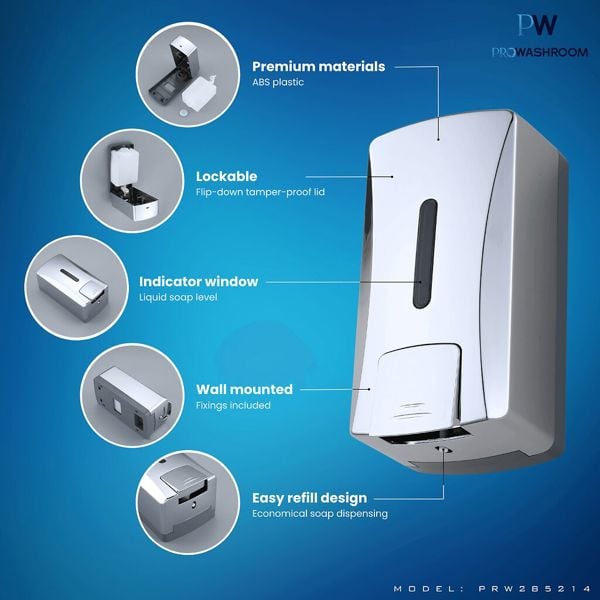 ProWashroom 1000ml Soap Dispenser in Black