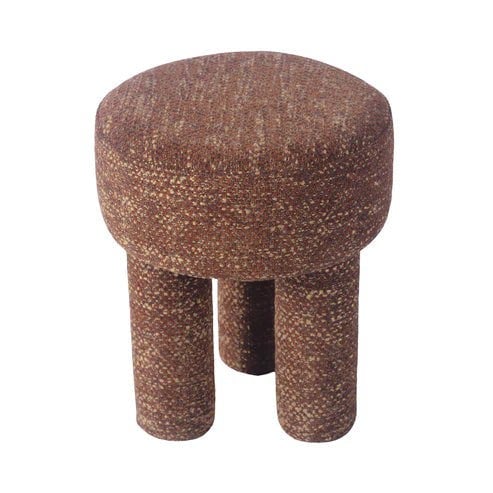 Furniture Edit Claire Sedona Brown Knubby Stool