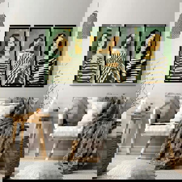 Art Print For Living Room | Set of 3 Boho Women Wall art Prints