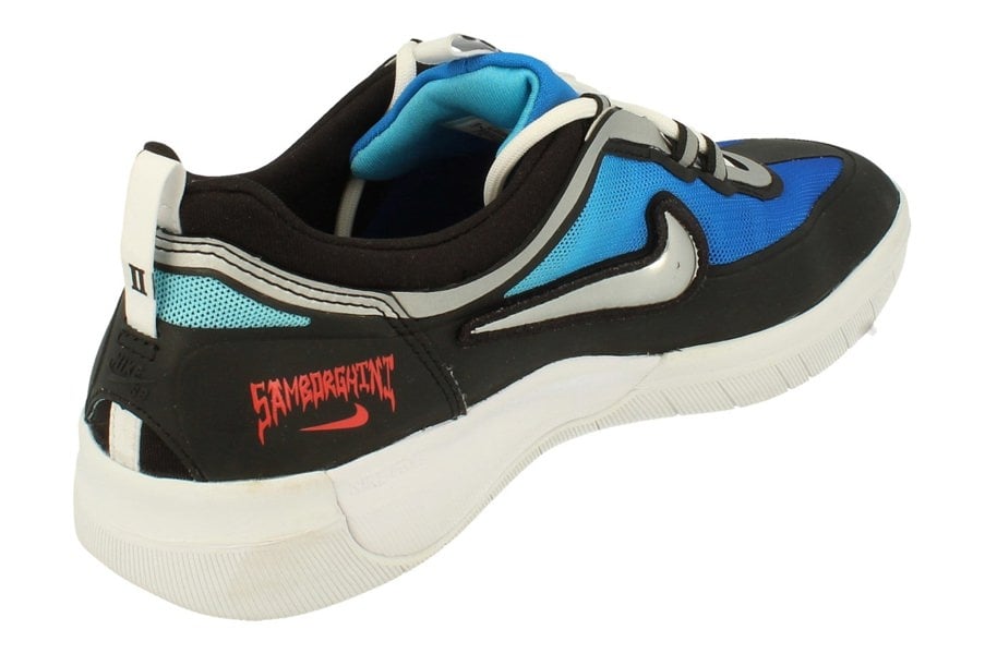 Nike Sb Nyjah Free 2 PRM Mens Trainers Dc9104  400 - Light Photo Blue Metallic Silver 400 - Photo 2