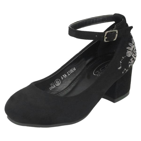 Spot On Girls Spot On Mid Heel Ankle Strap Shoes