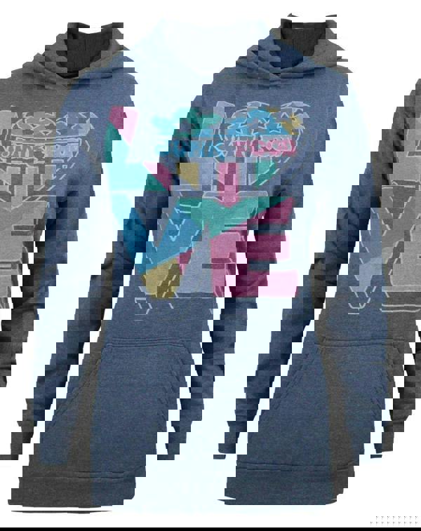 Junk Food Clothing Womens Blue Junk Food Logo Hoodie