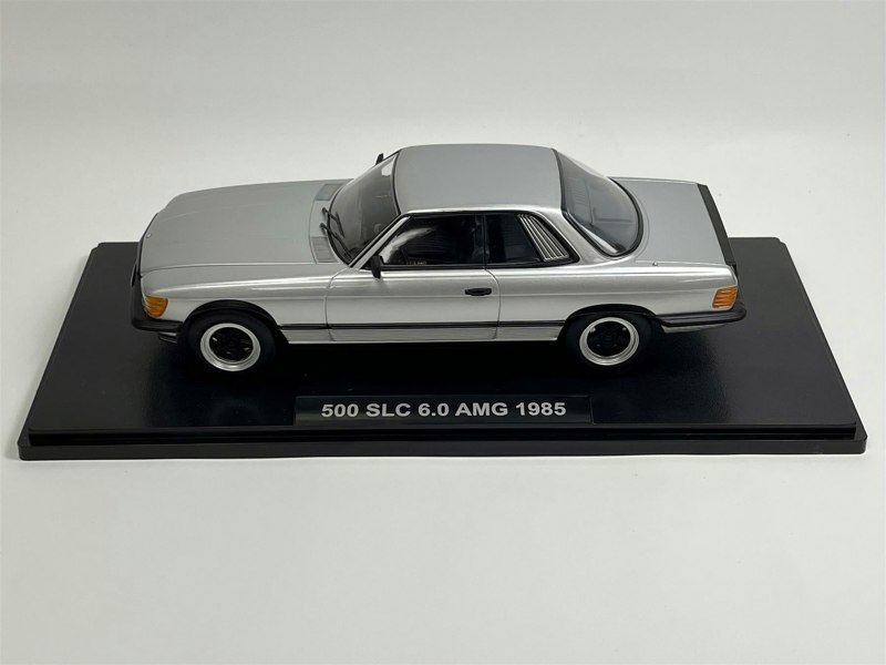 KK Scale Mercedes 500 SLC 6.0 AMG C107 1985 Silver 1:18 Scale KK Scale 180891