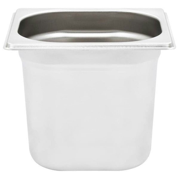 Berkfield Gastronorm Containers 8 pcs GN 1/6 150 mm Stainless Steel