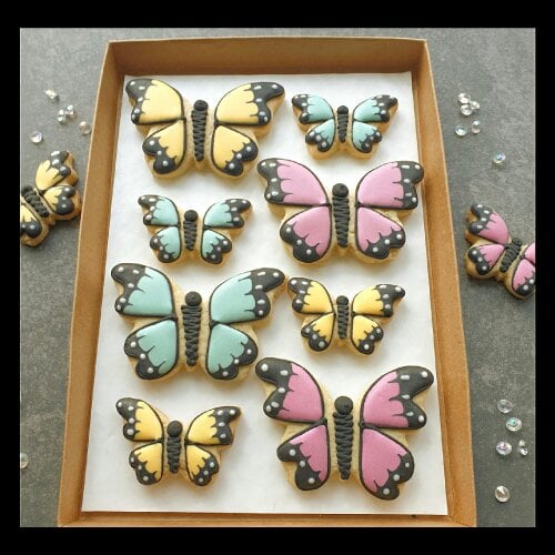 The Cookie Collaboration Hand-iced Butterfly Cookie LETTERBOX GIFT/Gifts for Her/Birthday Gift
