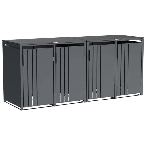 Clear image of the bin store.