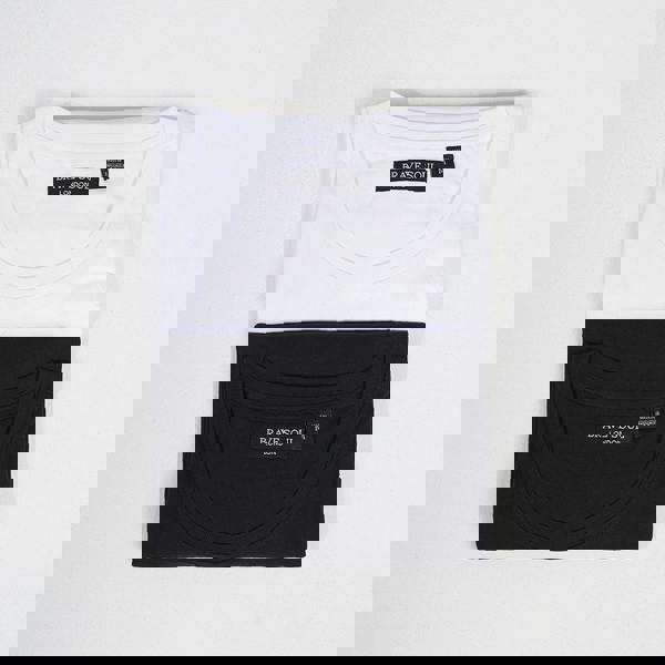 Brave Soul White 2 Pack Crew Neck T-Shirts - White Image 1