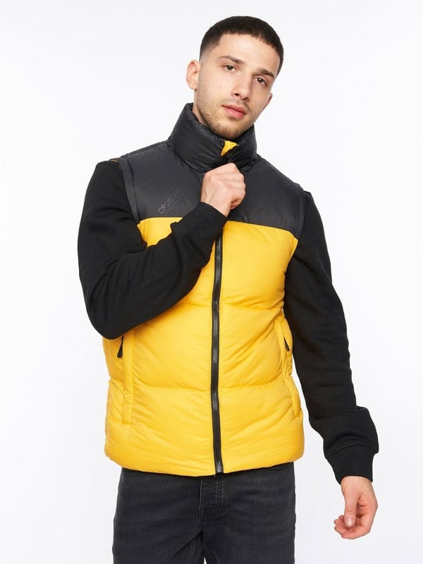 Crosshatch Demerley Gilet Yellow