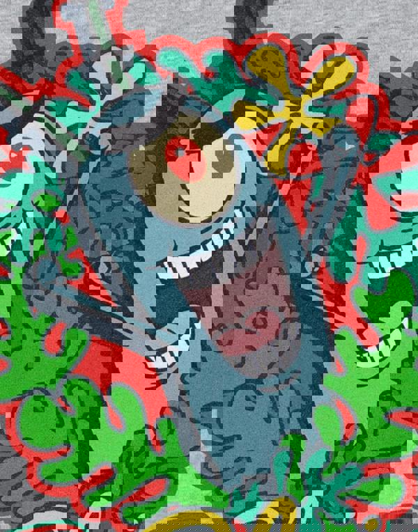 SpongeBob SquarePants Womens Grey I Sleigh Short Sleeved T-Shirt