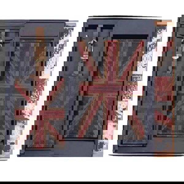 Mala Leather Union Jack Leather Passport & Luggage Tag Gift Set