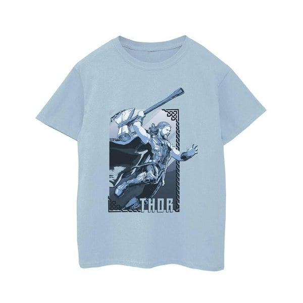 Marvel Boys Thor Love And Thunder Attack T-Shirt - Baby Blue