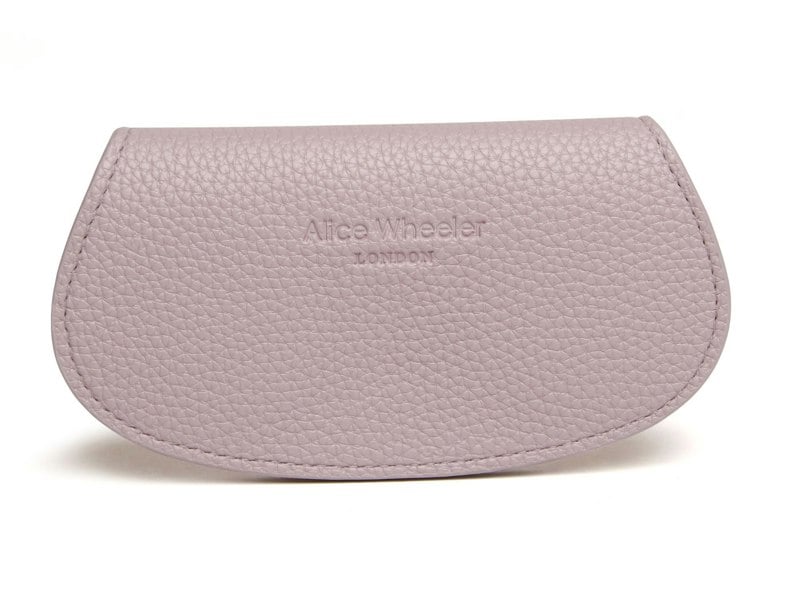 Alice Wheeler Eyeglasses Case – Textured Vegan Leather – Velvet Lined