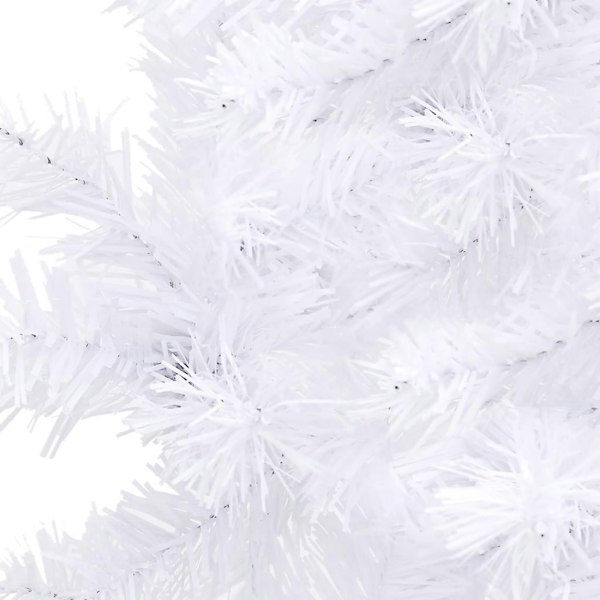 Berkfield Corner Artificial Christmas Tree White 240 cm PVC