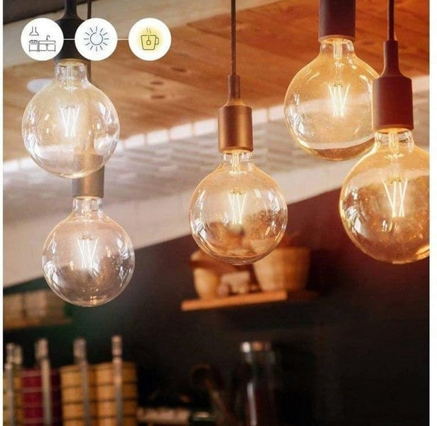WiZ G95 E27 LED Filament Tunable Amber Lightbulb