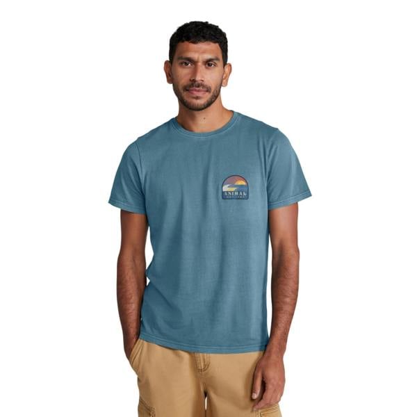 Animal Mens Jacob Organic Cotton T-Shirt - Corn Blue - 