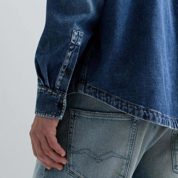 Replay Oversized Denim Overshirt