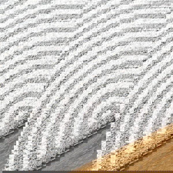 Livabliss Fossay Shag-Washable Beige Charcoal Modern High Pile Rug