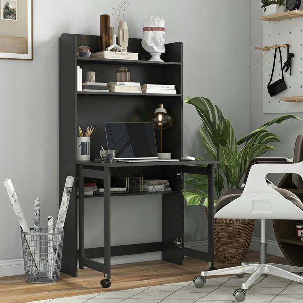 Desk with Shelves