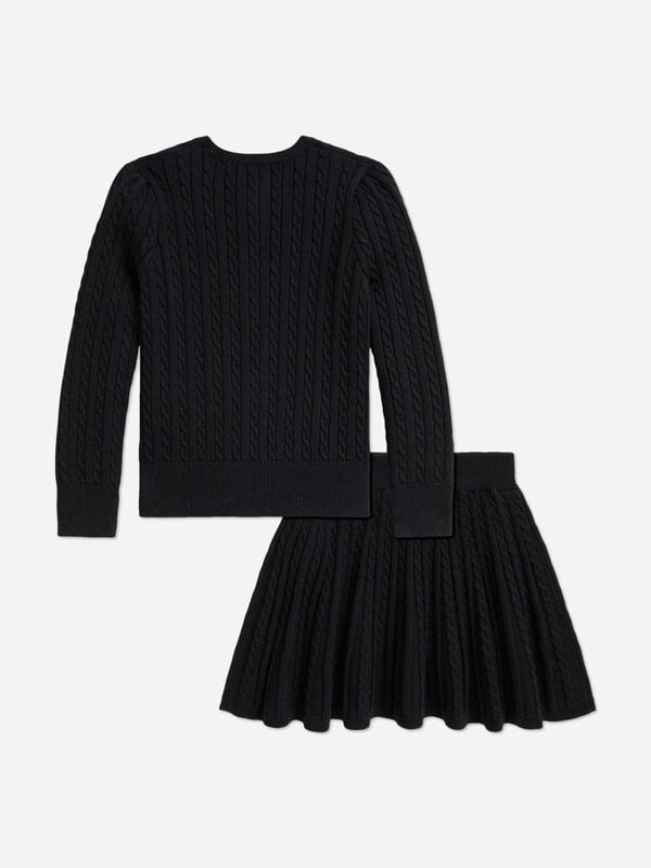 Ralph Lauren Kids Ralph Lauren Girls Cotton Skirt Set in Black