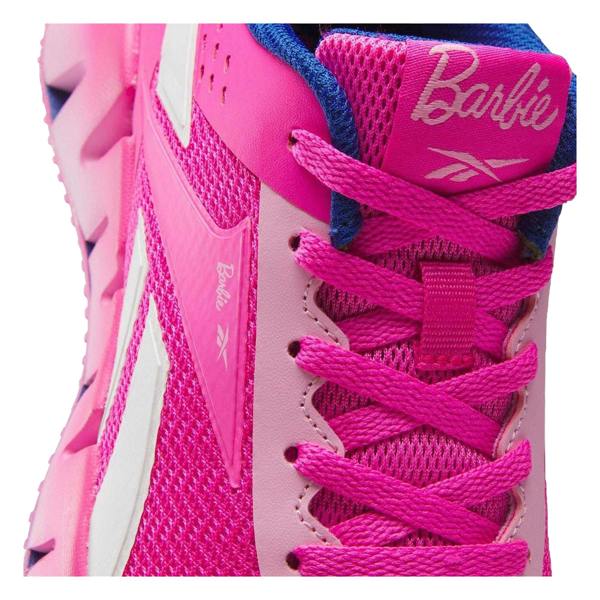 Reebok Girls Zig Dynamica 5 Barbie Mesh Trainers - Pink - 