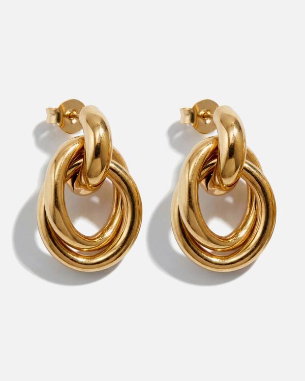 Elk & Bloom Chubby 14K Gold Molten Drop Studs