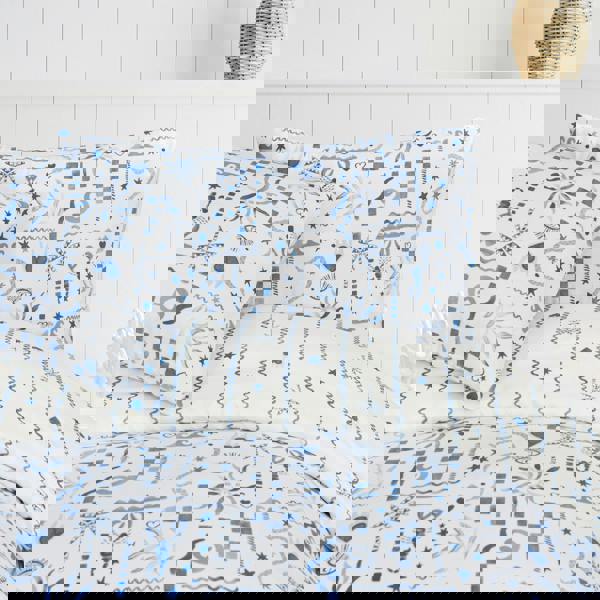 Smart Living Luxury Soft Reversible Holiday Postcard Duvet Cover & Pillowcases