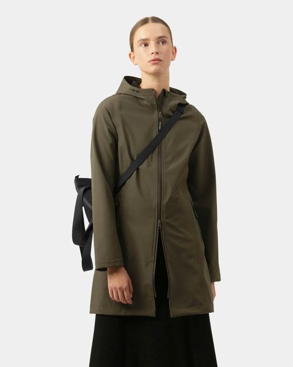 Ilse Jacobsen Daybreak Womens Softshell Raincoat - Army 410