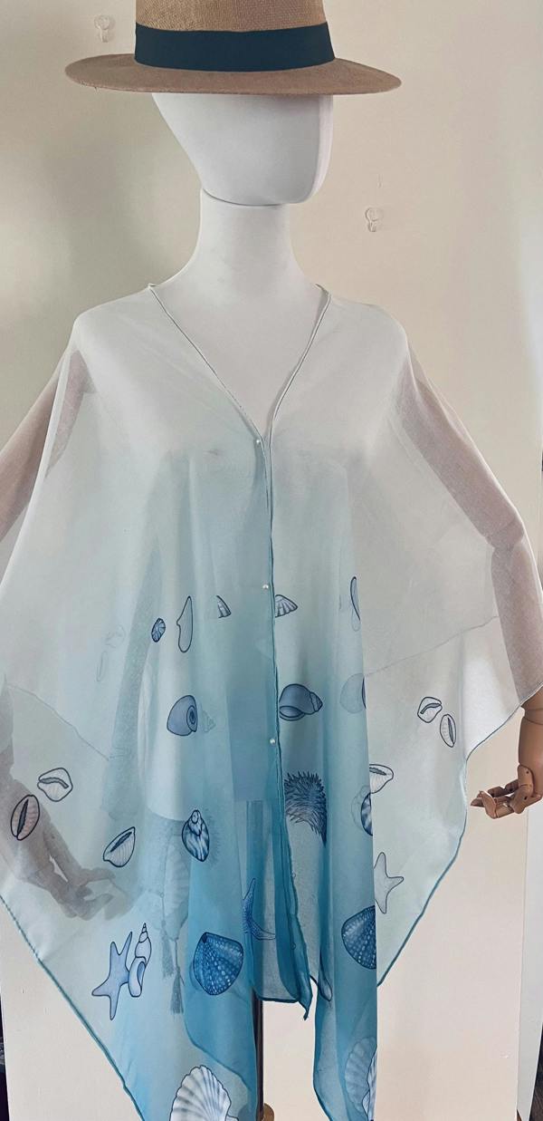 Art on Scarves The Ultimate Accessory - Shells