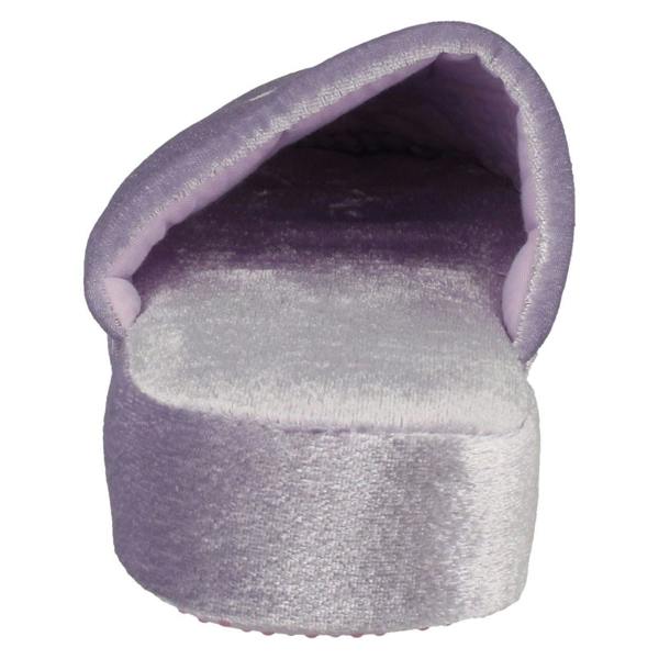 Spot On Ladies Spot On Flower Detailed Mule Slippers 20J4686