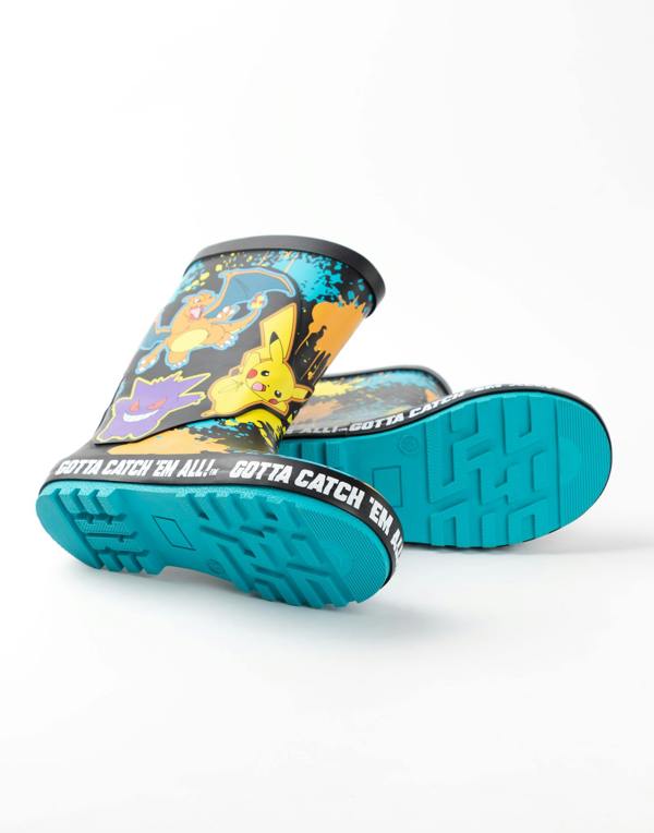 Pokemon Boys Multicoloured Gotta Catch 'Em All! Wellington Boots without Handles
