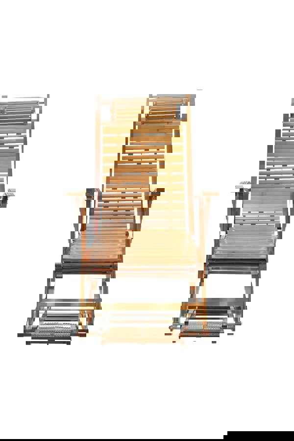 Living and Home Bamboo Rocking Chair Foldable Recliner