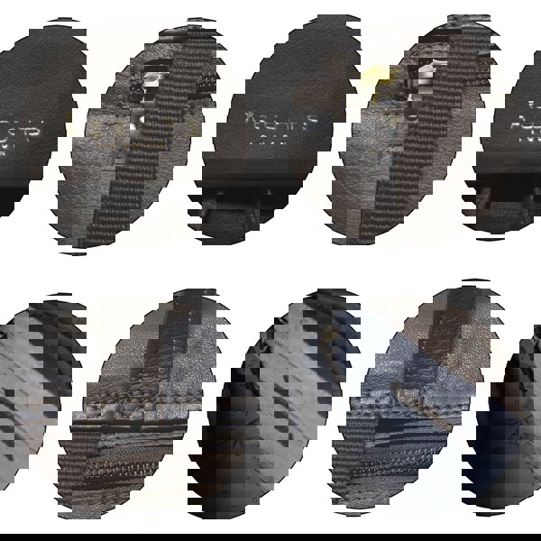 Assots London 'GRACE' Mokka Brown Full Grain Leather Flap-over Backpack