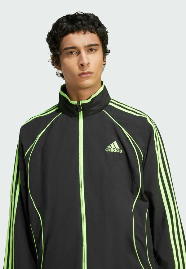 Adidas Originals Teamgeist Training Jacket Black Signal Green