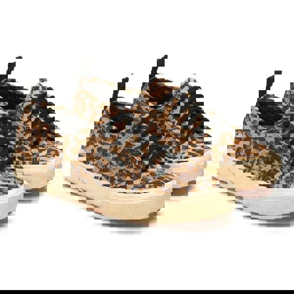 Superga Womens/Ladies 2750 Leopard Print Trainers - Brown/Black - 