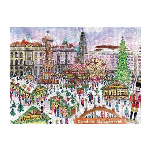 Galison, Michael Storrings Christmas Market Jigsaw, Jigsaws & Puzzles, Family, Gift