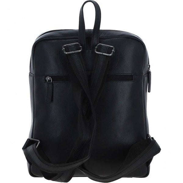 Leather Company Real Leather Backpack with Multiple Pockets: BRUSSELS