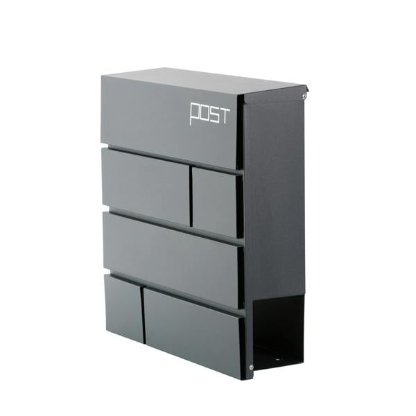 Phoenix Safe Phoenix Estilo Top Loading Letter Box MB0121KA in Graphite Grey with Key Lock