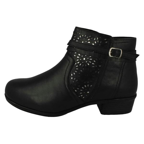 DB Shoes Ladies DB Shoes 2V Dual Fitting Ankle Boots Sky