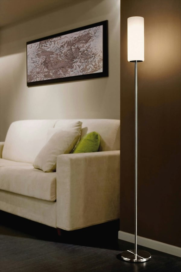 EGLO Troy 3 White / Nickel-Matt Floor Lamp