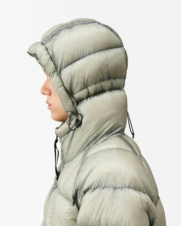 C.P. Company D.D.-Shell Mens Hooded Puffer Jacket - Flint Grey 936