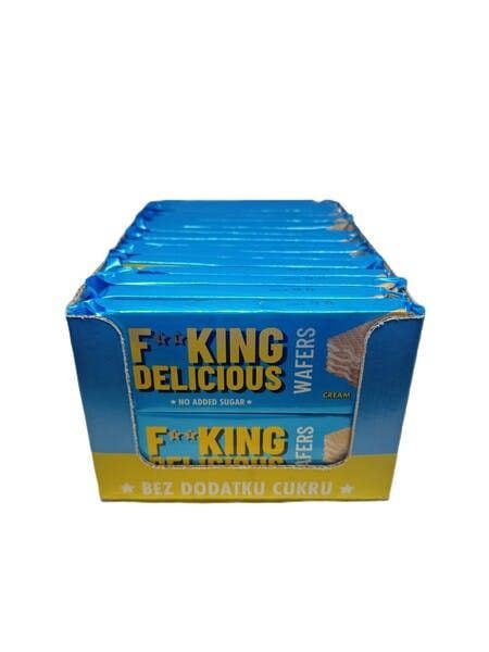 Allnutrition Fitking Delicious Wafers, Cream - 32 x 80g