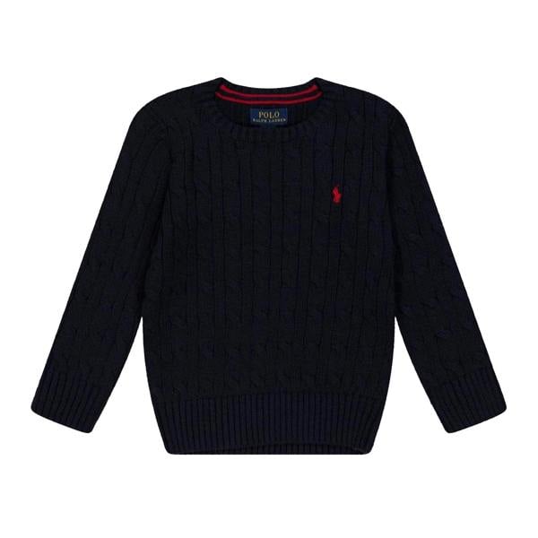 Ralph Lauren Childrens/Kids Cable Knit Regular Jumper - Navy - 
