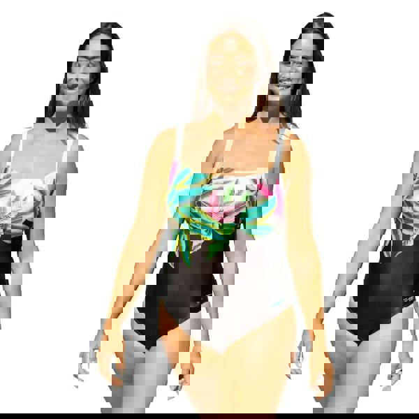 Zoggs Plantopia Adjustable Classicback Swimsuit - Black/Multi