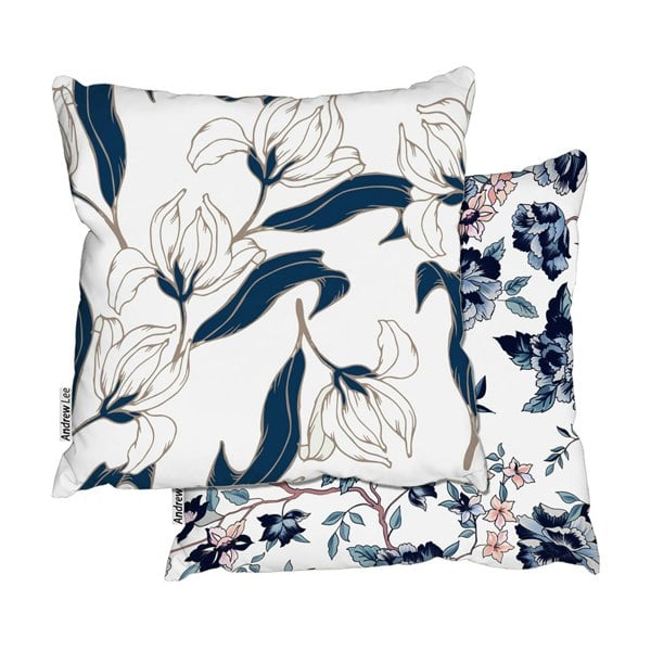 Benjamin Tate Design Blue & White Floral Collection (Cushion)