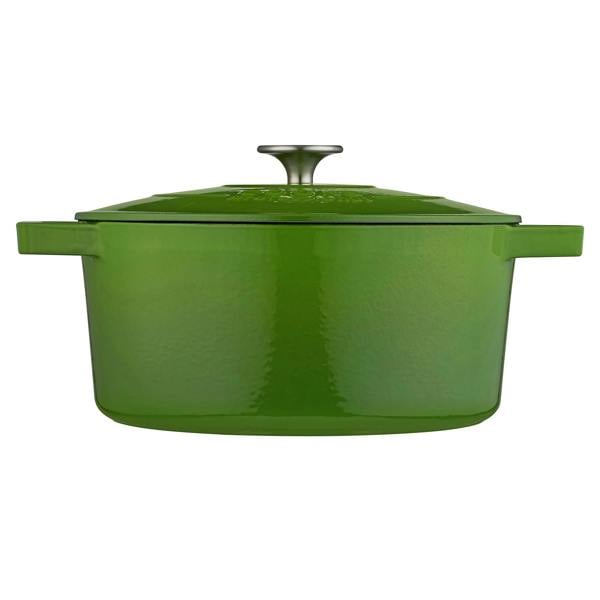 Cooks Professional 26cm Cast Iron Casserole | Graduated Green